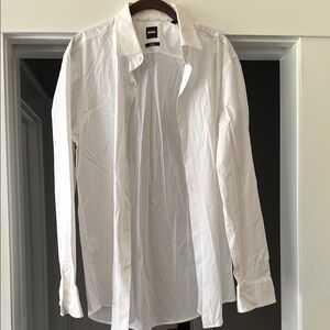 Boss Men's Crisp White Dress Shirt